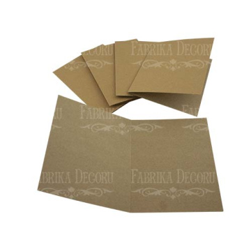 Set of blanks for creating cards 12х15cm, kraft - 2