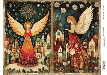 Decoupage card «Christmas Tale» #000715, 21cm x 29,7cm