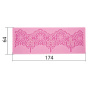 Silicone mat, Flower border #15 - 2