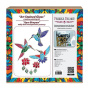 Art Stained Glass Kit "Hummingbirds in Flowers", for painting by numbers - 2