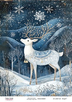 Decoupage card «Christmas Tale» #000841, 21cm x 29,7cm