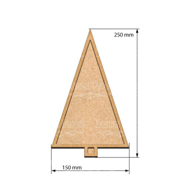  Art board Pine tree 15х25 cm - 2