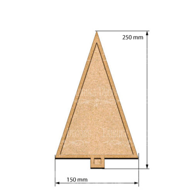  Art board Pine tree 15х25 cm - 2