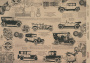 Kraft decoupage paper, 29,7x21cm, “Scienze antiche”, #0059