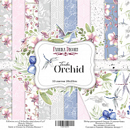 набор скрапбумаги tender orchid 20x20 см 10 листов