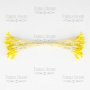 Velvet stamens double-sided Yellow 20pcs