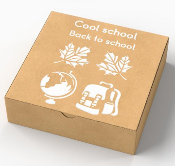 Stencil for crafts 15x20cm "School" #236 - 2