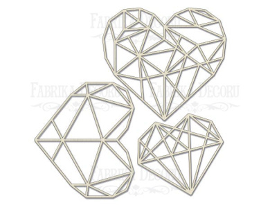 мегачипборд грани сердца 30x30 см #034  - 2 мегачипборд грани сердца 30x30 см #034  - 2