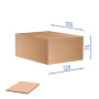 Cardboard box for packaging, 10 pcs set, 3 layers, brown, 160 х 120 х 75 mm - 0