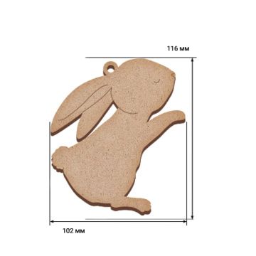 Blank for decoration, Bunny, #506 - 2