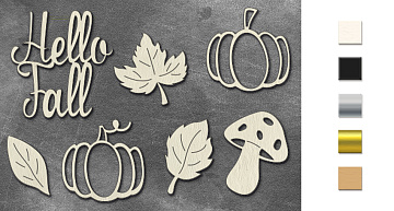 Chipboards set Hello Fall #822