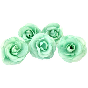 Tea rose flower mini, Mint, 1pc