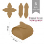 Бонбоньерка Сундучок - набор картонных заготовок для упаковки подарков, 6 шт, 60х60х55 мм