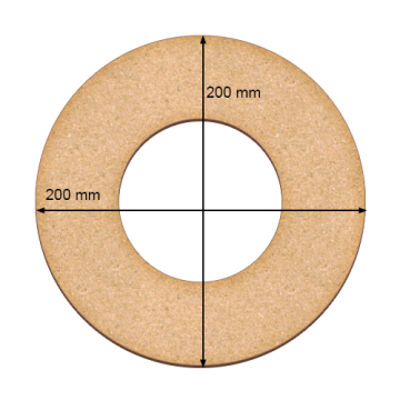 Base for creating wreath, Ring 20cm х 20cm - 2