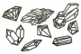Набор чипбордов Кристаллы 10х15 см #592