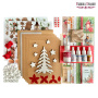DIY kit for creating 5 greeting cards "Sweet Christmas" 10cm x 15cm with tutorials from Svetlana Kovtun, kraft - 2
