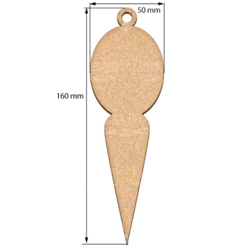 Blank for decoration New year tree toy 24, #455 - 2