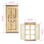 3D figures for decorating dollhouses and shadow boxes, Door, Window, Set #279 - 4