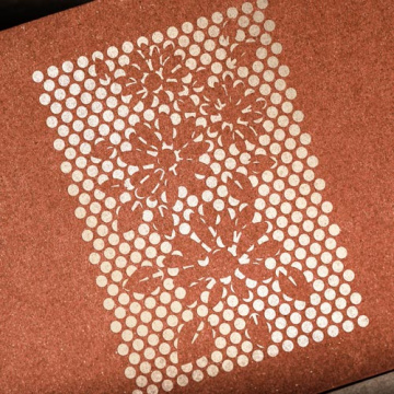 Stencil for crafts 15x20cm "Grunge flowers" #143 - 2 Stencil for crafts 15x20cm "Grunge flowers" #143 - 2