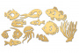 набор чипбордов морские обитатели 1 10х15 см #018 