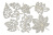 Набор чипбордов Autumn botanical diary 10х15 см #743 color_Milk