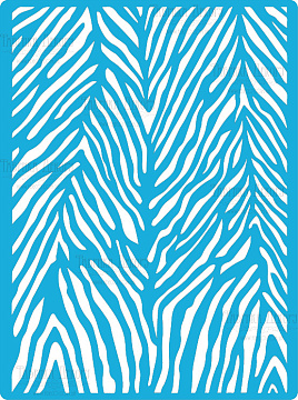Stencil for crafts 15x20cm "Zebra" #130