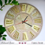 Wall clock with Roman numerals, 490 mm x 490 mm, MDF blank for decoration #235 - 0