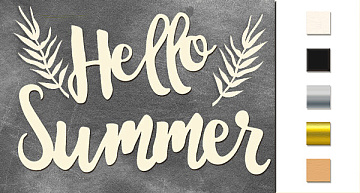 Chipboard embellishments set, "Hello summer" #193