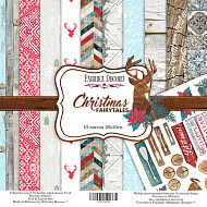 Double-sided scrapbooking paper set  Christmas fairytales 8"x8" 10 sheets