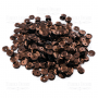 Sequins Round rosettes, brown metallic, #204 - 0