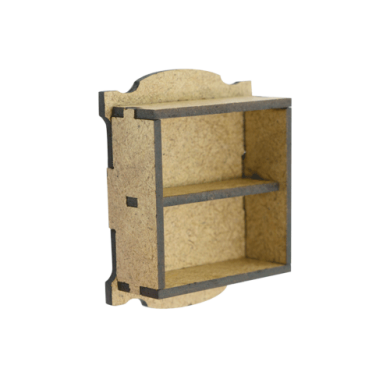 фигурки 3d для украшения кукольных домиков и шедоубоксов полочка, тремпель с вешалками, набор #53 - 2