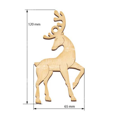 Figurine for painting and decorating #415 "Deer 1" - 2