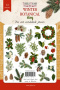 Set of die cuts Winter botanical diary, 72 pcs - 0