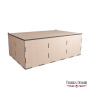 Pudełko prezentowe 6-sekcyjne z pokrywą na zawiasach, Zestaw DIY #287