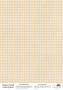 Deco vellum colored sheet Gingham Brown, A3 (11,7" х 16,5")