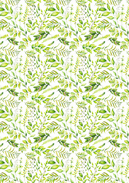 Overlay "Spring Blossom greenery" 21х29,7 сm