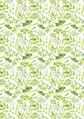 overlay "spring blossom greenery" 21х29,7 сm