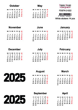 Set of stickers for journaling and planners #2-022 2025