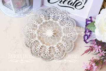 Набор чипбордов "Ажурная салфетка 1" color_Milk - 2  Набор чипбордов "Ажурная салфетка 1" color_Milk - 2
