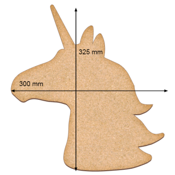 Art board Unicorn, 30cm х 32,5cm - 2