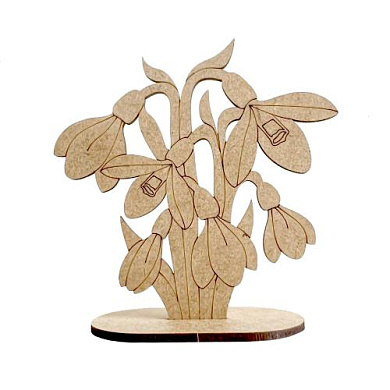 figurine for painting and decorating #534 "the blooming snowdrops"