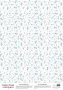 Deco vellum colored sheet Scent of spring, A3 (11,7" х 16,5")