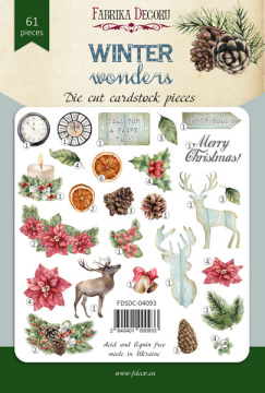 набор высечек, коллекция winter wonders, 61 шт - 2 набор высечек, коллекция winter wonders, 61 шт - 2