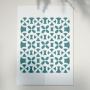 Stencil for crafts 14x14cm "Grate 3" #053 - 0