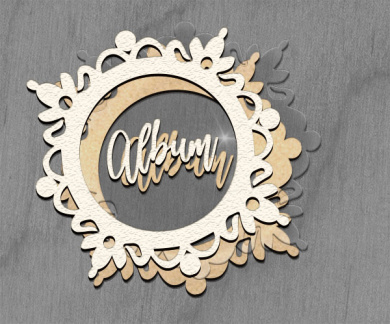 Заготовка мега шейкера Круглая рамка - Альбом color_Light_milk - 2 Заготовка мега шейкера Круглая рамка - Альбом color_Light_milk - 2