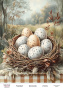 Decoupage card «Easter eggs-04» #000900, 21cm x 29,7cm