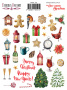 Set of stickers 34 pcs Our warm Christmas #141