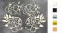 Chipboard embellishments set, "Mind Flowers"