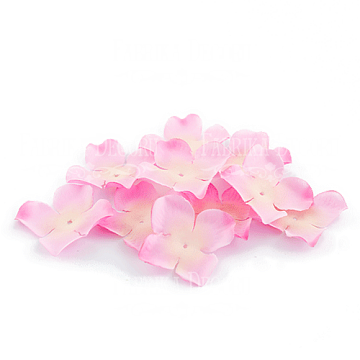 Flowers flat pink 50mm, 10 pcs.