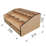 Настольный органайзер для красок и художественных принадлежностей, 330mm x 215mm х 135mm, DIY набор #377